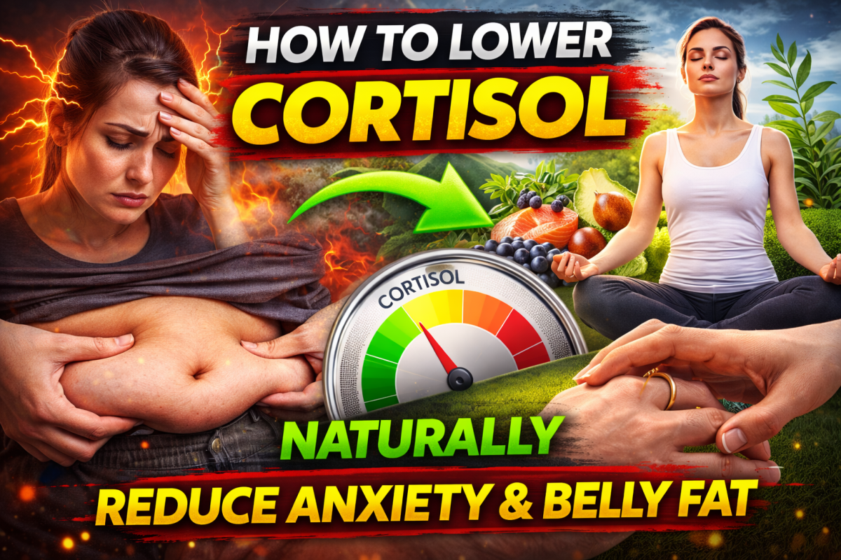How to Lower Cortisol Levels Naturally for Less Anxiety and Belly Fat